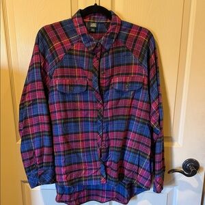 Wild Fable Multicolor Plaid Flannel Shirt
